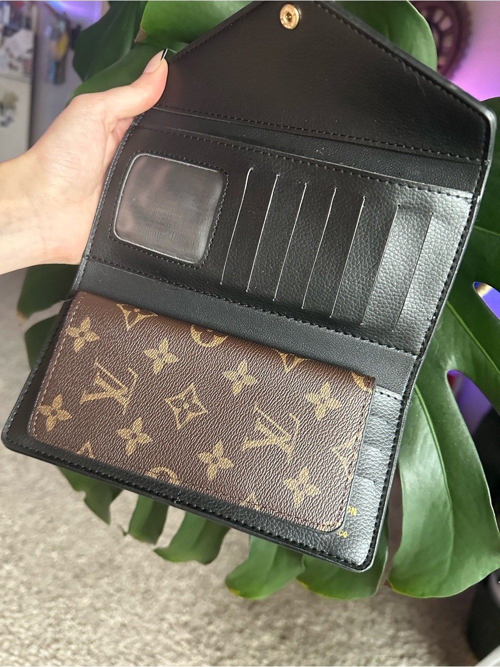 Designer Inspired Monogram Wallet - Picture 3 of 6